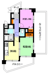 兵庫県芦屋市大原町【マンション】の間取り