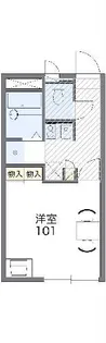 レオパレス守道館【1階】の間取り