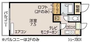 シルバーコーポ宮町【2階】の間取り