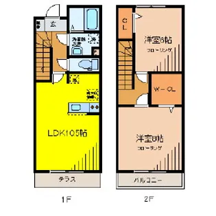 東京都武蔵野市関前4【一戸建】の間取り