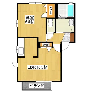 グリーンソフィアフルタ A棟【2階】の間取り