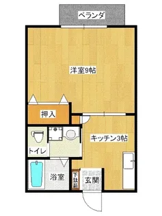 ペアハイツ惣領【1階】の間取り