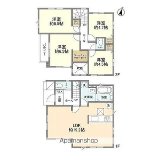 千葉県柏市酒井根7【一戸建】の間取り
