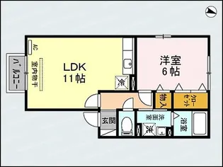 レコルトIIB【2階】の間取り