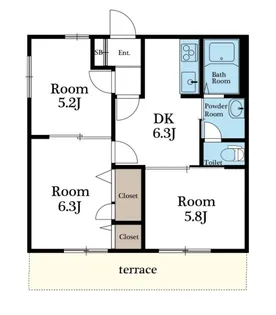 M-III【1階】の間取り