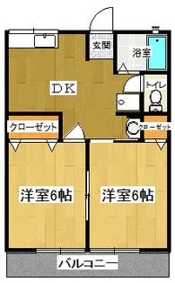 モアハイツ【1階】の間取り