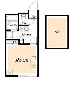 レオパレストリメゾン【2階】の間取り