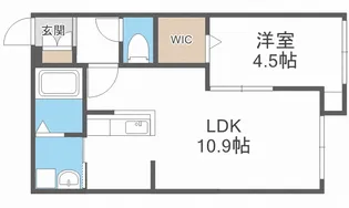 サリーレ新札幌A棟【1階】の間取り