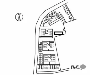 シャーメゾン藍住【2階】の地図