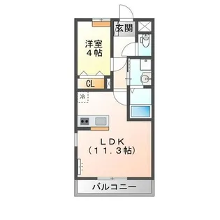 Liebe Avenir【2階】の間取り