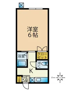 メゾン栄第一【1階】の間取り