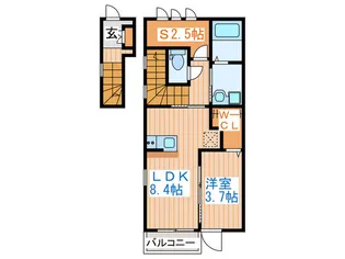 フェリ-チェ荒井N【2階】の間取り