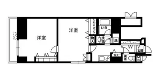 レジディア上野池之端【1階】の間取り