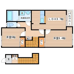 パークサイド彩園II【2階】の間取り