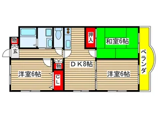 スリーゼヒル【3階】の間取り