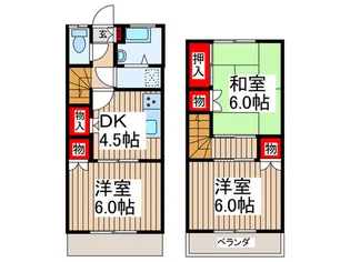 埼玉県飯能市大字中居【一戸建】の間取り