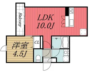 千葉県千葉市中央区春日1【アパート】の間取り