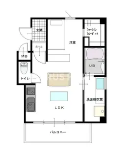 大阪府大阪市東住吉区杭全2【マンション】の間取り