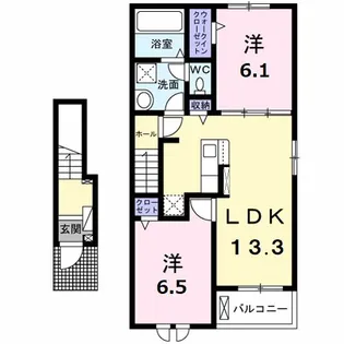 プラネット 寺ノ前【2階】の間取り