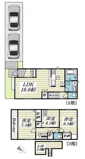 東京都八王子市犬目町【一戸建】の間取り