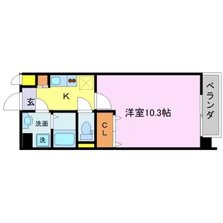 メゾンスパイラル【4階】の間取り