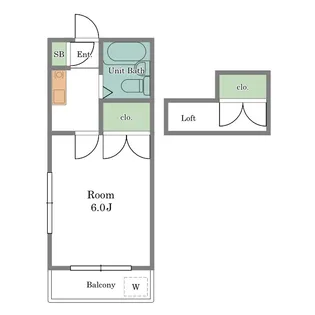 メゾンド アミ【2階】の間取り