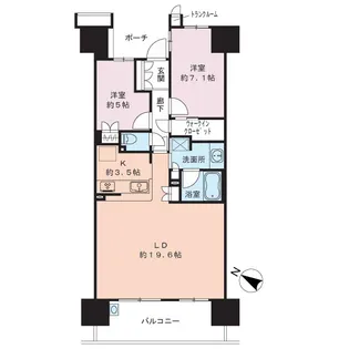 東京フロントコート【13階】の間取り