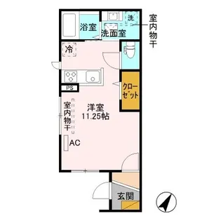 新潟県新潟市中央区高志1【アパート】の間取り