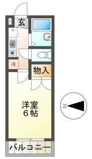 ユーコート八王子【2階】の間取り
