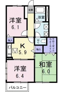 ラフィーネ21【1階】の間取り