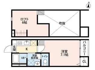 セラヴィ小田原【1階】の間取り