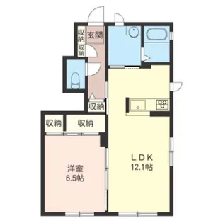 東京都東久留米市新川町1【アパート】の間取り