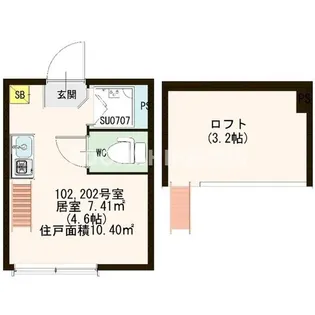 東京都墨田区菊川2【アパート】の間取り
