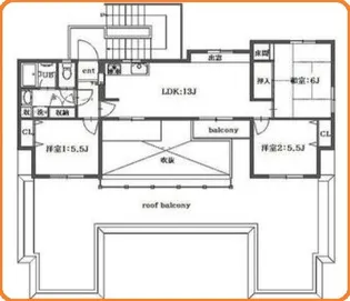 神奈川県川崎市宮前区菅生ケ丘【一戸建】の間取り