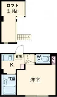 コーポRiN【1階】の間取り