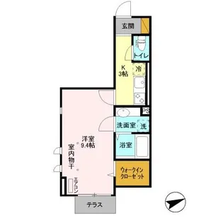 千葉県千葉市花見川区幕張町5【アパート】の間取り