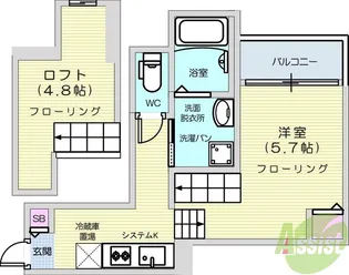 RIZEST連坊3【1階】の間取り