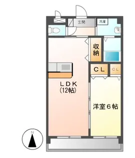 グランコート小木【3階】の間取り