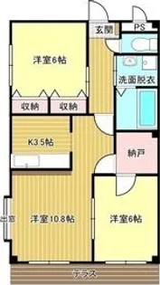 ラ・ネージュ【2階】の間取り