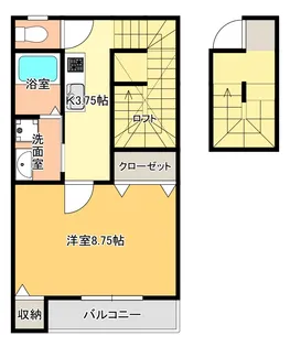 カーサフォレスタ【2階】の間取り