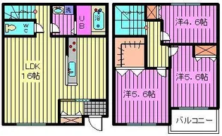 KAMULA 北棟の間取り