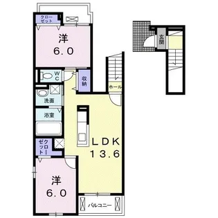 グランジール【2階】の間取り