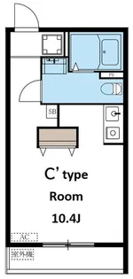 東京都大田区鵜の木3【マンション】の間取り