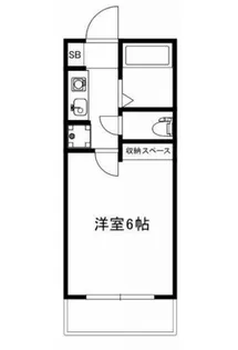 コーポ波多野【1階】の間取り