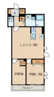 フィカーサ いちょうの木【1階】の間取り