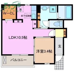 M・ブリッサ【1階】の間取り