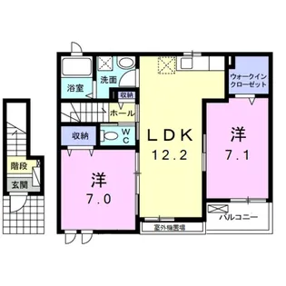 神奈川県川崎市宮前区神木本町3【アパート】の間取り