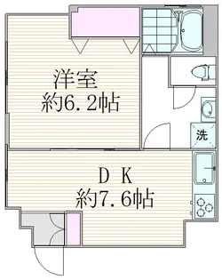 メタセコイヤマンション【2階】の間取り