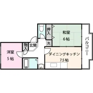 パインクレスト1番館【3階】の間取り