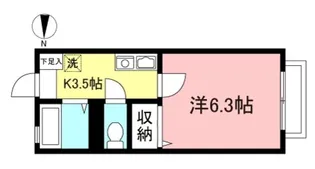 トワヴェール松原【2階】の間取り